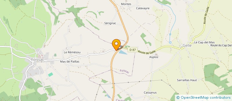 localisation de l'entreprise MADAME MARIE ESPEILLAC  FOISSAC