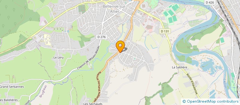 localisation de l'entreprise MADAME MARIE-ESTELLE CEPERO  BELLERIVE-SUR-ALLIER