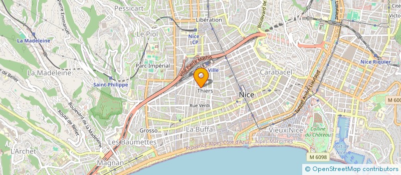 localisation de l'entreprise MADAME MARIE-ESTELLE RUSSEL  NICE