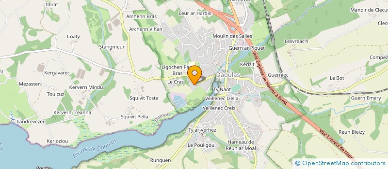 localisation de l'entreprise MADAME MARIE ESTELLE SALAUN  DAOULAS