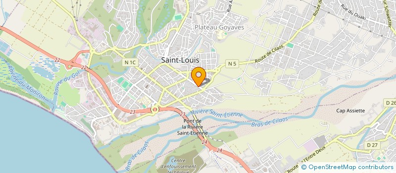 localisation de l'entreprise MADAME MARIE ESTHER  SAINT-LOUIS