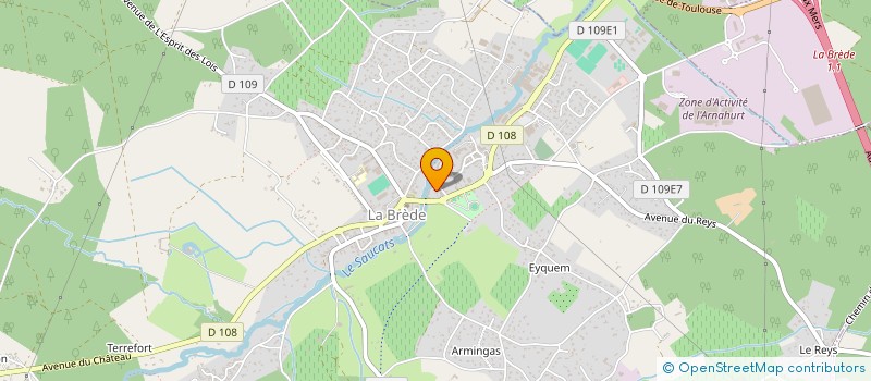 localisation de l'entreprise MADAME MARIE ESTRIPEAUT  LA BREDE