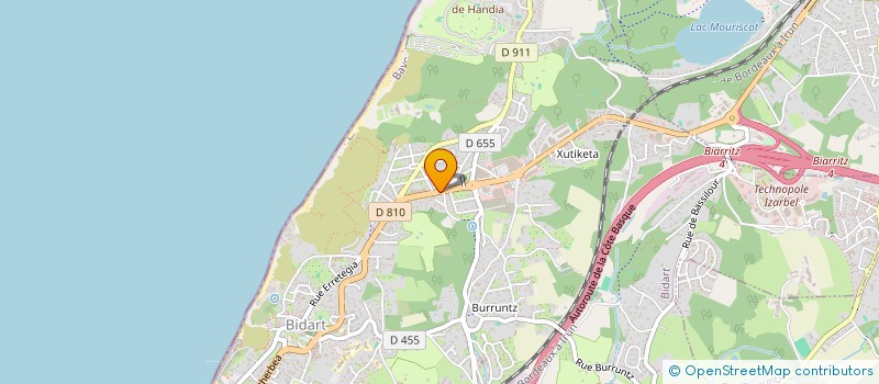 localisation de l'entreprise MADAME MARIE ETCHEPAREBORDE à BIDART