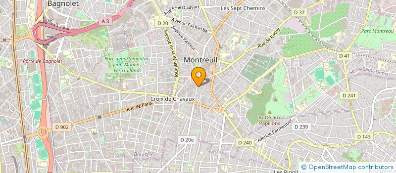 localisation de l'entreprise MADAME MARIE ETEKI à MONTREUIL