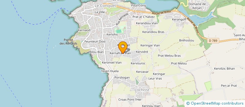 localisation de l'entreprise MADAME MARIE-EUDES EALET  LE CONQUET