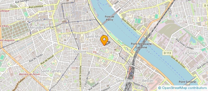 localisation de l'entreprise MADAME MARIE-EUGENIE BOUDE  BORDEAUX