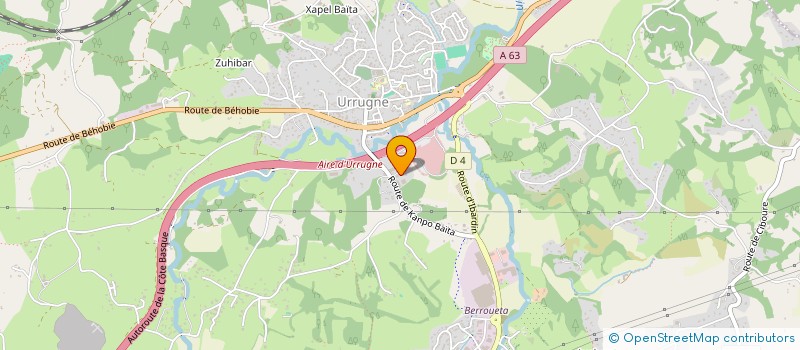 localisation de l'entreprise MADAME MARIE EUGENIE SAUTET  URRUGNE