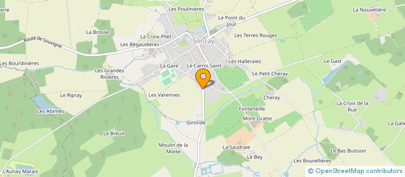 localisation de l'entreprise MADAME MARIE EUVRARD  SONZAY