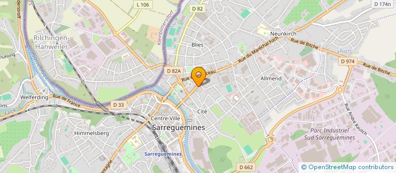 localisation de l'entreprise MADAME MARIE-EVA MARTIN à SARREGUEMINES