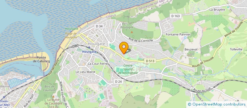 localisation de l'entreprise MADAME MARIE-EVE AUDRY  HOULGATE