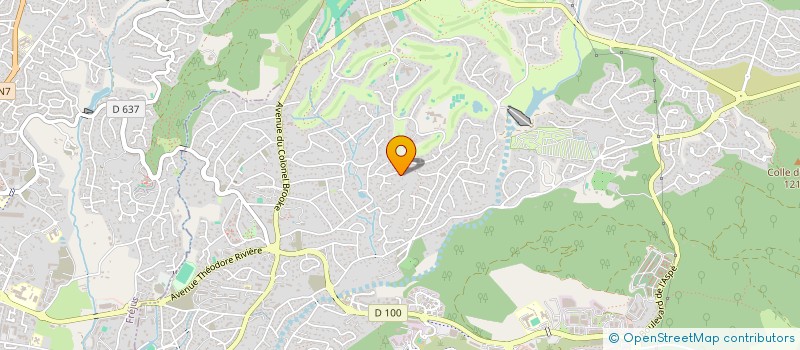 localisation de l'entreprise MADAME MARIE EVE BRUNO  SAINT-RAPHAEL