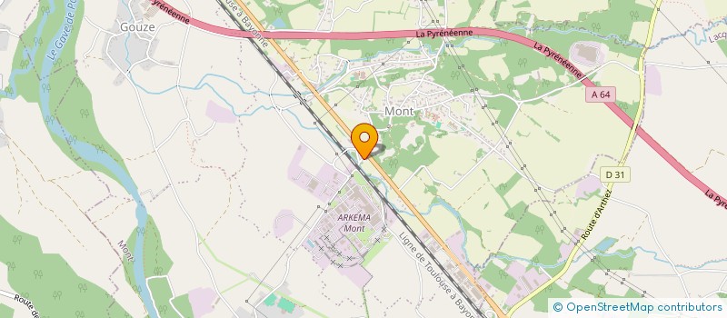 localisation de l'entreprise MADAME MARIE-EVE DELABARRE  MONT