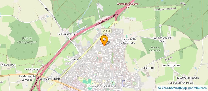 localisation de l'entreprise MADAME MARIE-EVE DELET  THORIGNE-FOUILLARD