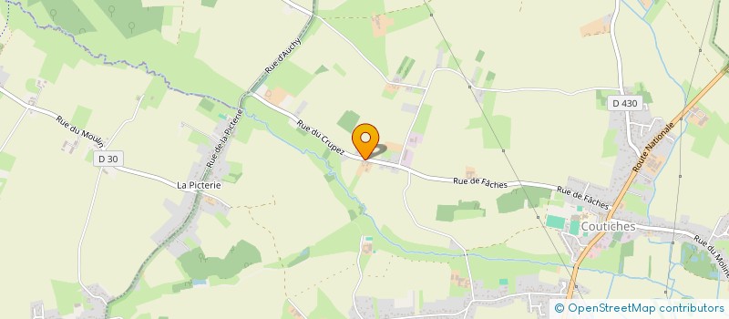 localisation de l'entreprise MADAME MARIE-EVE DOUTRELON  COUTICHES