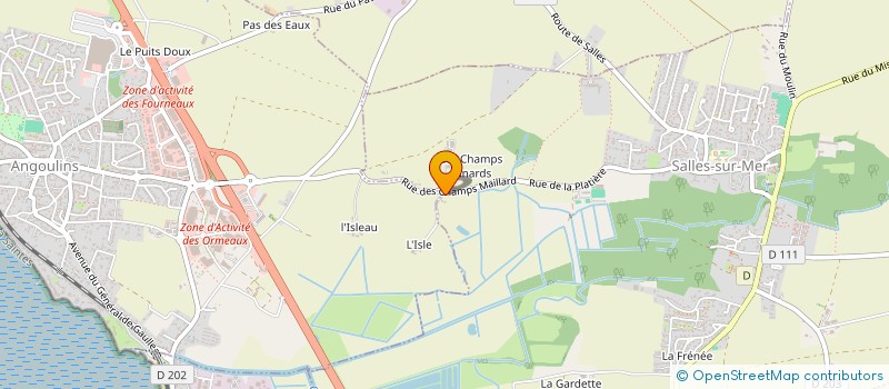 localisation de l'entreprise MADAME MARIE EVE GUIZILA  SALLES-SUR-MER