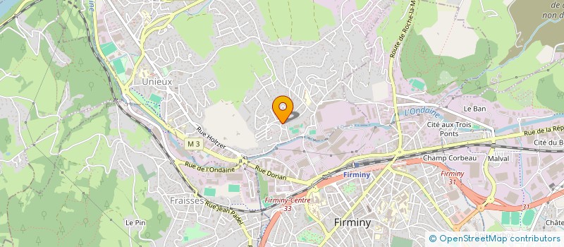 localisation de l'entreprise MADAME MARIE- EVE MATICHARD  UNIEUX