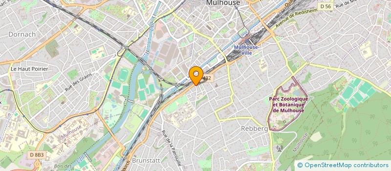 localisation de l'entreprise MADAME MARIE EVE MULLER  MULHOUSE