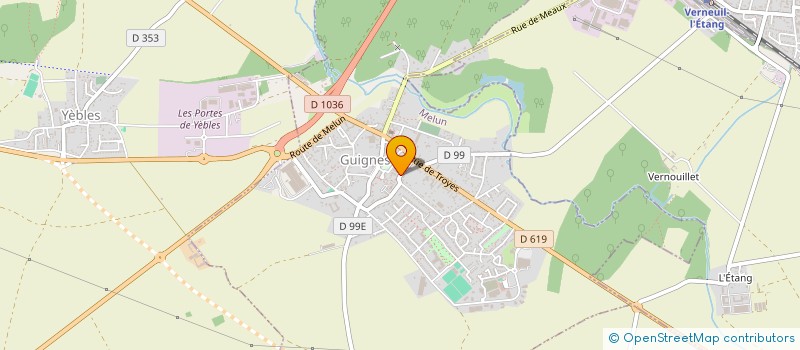 localisation de l'entreprise MADAME MARIE EVE PIERSON  GUIGNES