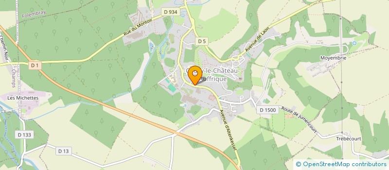 localisation de l'entreprise MADAME MARIE-EVELYNE DAZY à COUCY-LE-CHATEAU-AUFFRIQUE