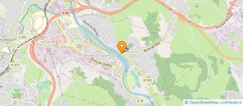 localisation de l'entreprise MADAME MARIE EXBRAYAT  BRIVES-CHARENSAC