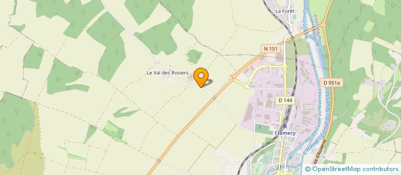 localisation de l'entreprise MADAME MARIE FABER à CLAMECY