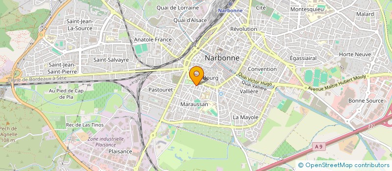 localisation de l'entreprise MADAME MARIE FABRE à NARBONNE