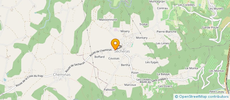 localisation de l'entreprise MADAME MARIE FABRE  SECHERAS