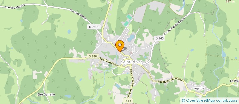 localisation de l'entreprise MADAME MARIE FABRY  SAINT-PRIVAT