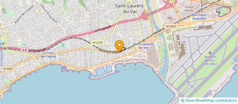 localisation de l'entreprise MADAME MARIE FADIER  SAINT-LAURENT-DU-VAR