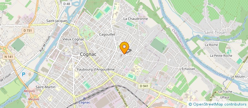 localisation de l'entreprise MADAME MARIE FALCON à COGNAC