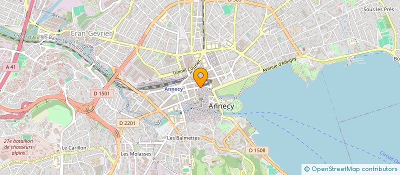 localisation de l'entreprise MADAME MARIE FATTICCI  ANNECY