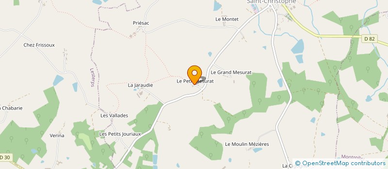 localisation de l'entreprise MADAME MARIE FAUBERT à SAINT-CHRISTOPHE