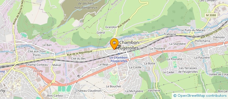 localisation de l'entreprise MADAME MARIE FAURE  LE CHAMBON-FEUGEROLLES