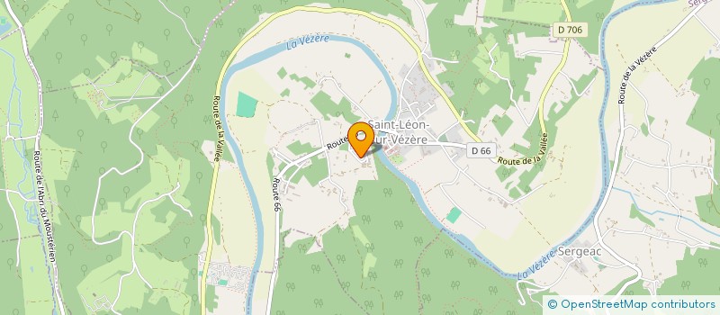 localisation de l'entreprise MADAME MARIE FAURE  SAINT-LEON-SUR-VEZERE