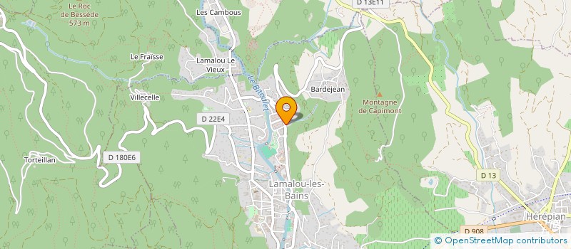 localisation de l'entreprise MADAME MARIE FAURE  LAMALOU-LES-BAINS