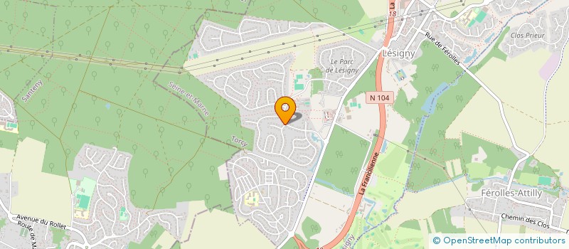 localisation de l'entreprise MADAME MARIE FAURE  LESIGNY