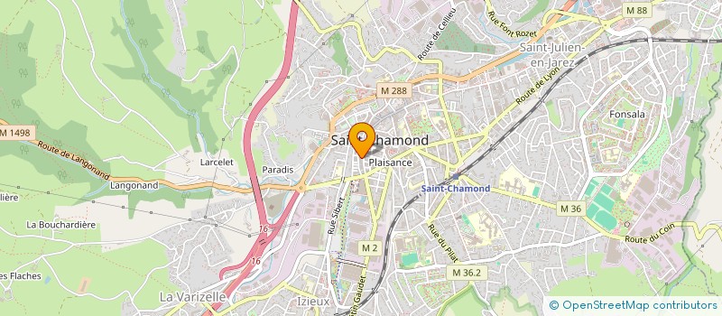 localisation de l'entreprise MADAME MARIE FAUVERTEIX  SAINT-CHAMOND