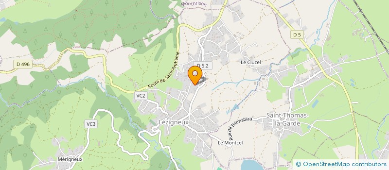 localisation de l'entreprise MADAME MARIE FAVIER  LEZIGNEUX