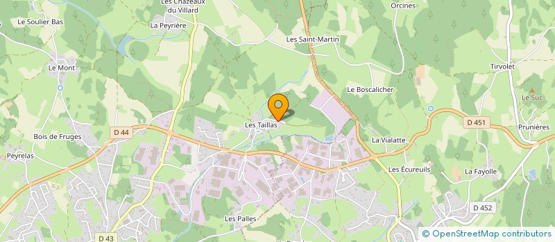 localisation de l'entreprise MADAME MARIE FAYARD  SAINTE-SIGOLENE