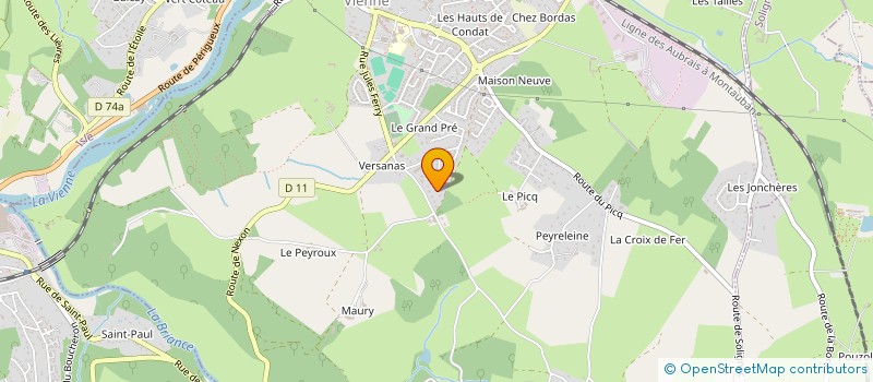 localisation de l'entreprise MADAME MARIE FAYAULT à CONDAT-SUR-VIENNE