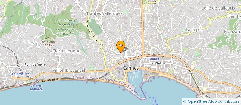 localisation de l'entreprise MADAME MARIE FAYDIT DE TERSSAC à CANNES