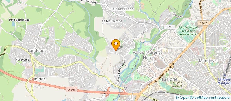 localisation de l'entreprise MADAME MARIE FAYE à LIMOGES