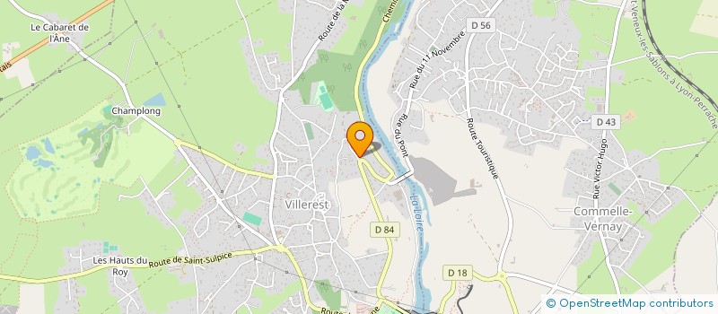 localisation de l'entreprise MADAME MARIE FAYET  ROANNE