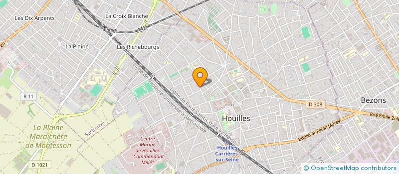 localisation de l'entreprise MADAME MARIE FEILLET  HOUILLES