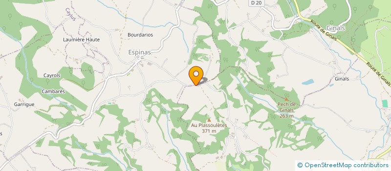 localisation de l'entreprise MADAME MARIE-FERNANDE GOISSET  VERFEIL