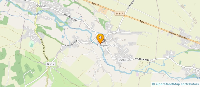 localisation de l'entreprise MADAME MARIE FERNANDEZ  ARTIGUELOUTAN