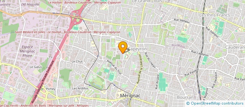 localisation de l'entreprise MADAME MARIE FERNANDEZ DE VILLAMIL  MERIGNAC