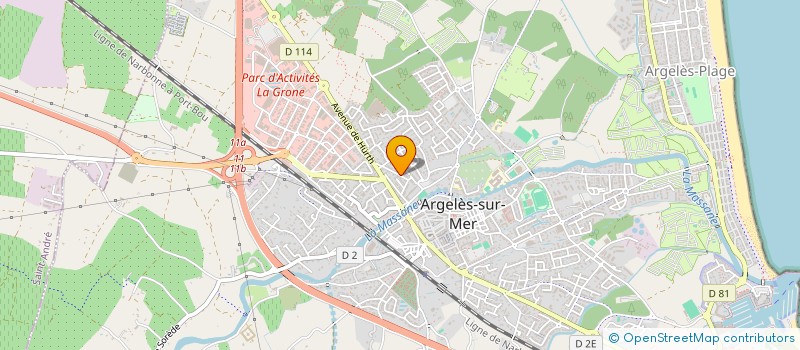 localisation de l'entreprise MADAME MARIE FERRERES  ARGELES-SUR-MER