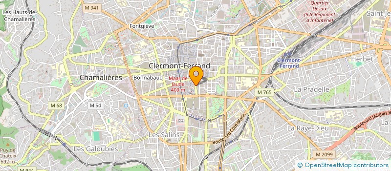 localisation de l'entreprise MADAME MARIE FERREYROLLES  CLERMONT-FERRAND