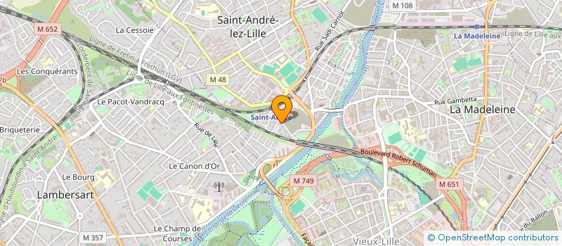 localisation de l'entreprise MADAME MARIE FERTE  SAINT-ANDRE-LEZ-LILLE